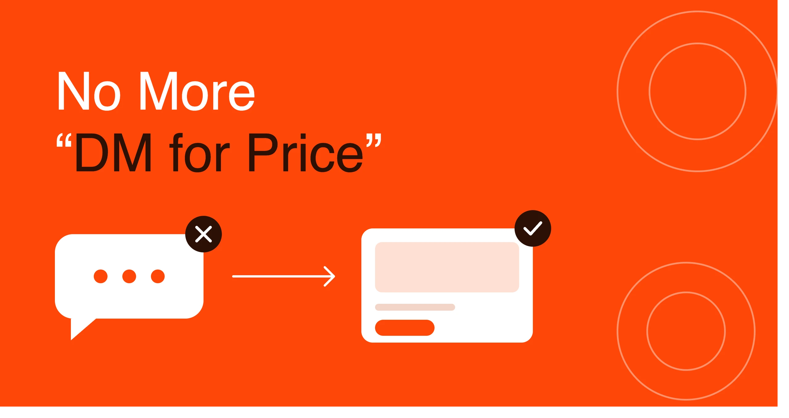 No More “DM for Price”