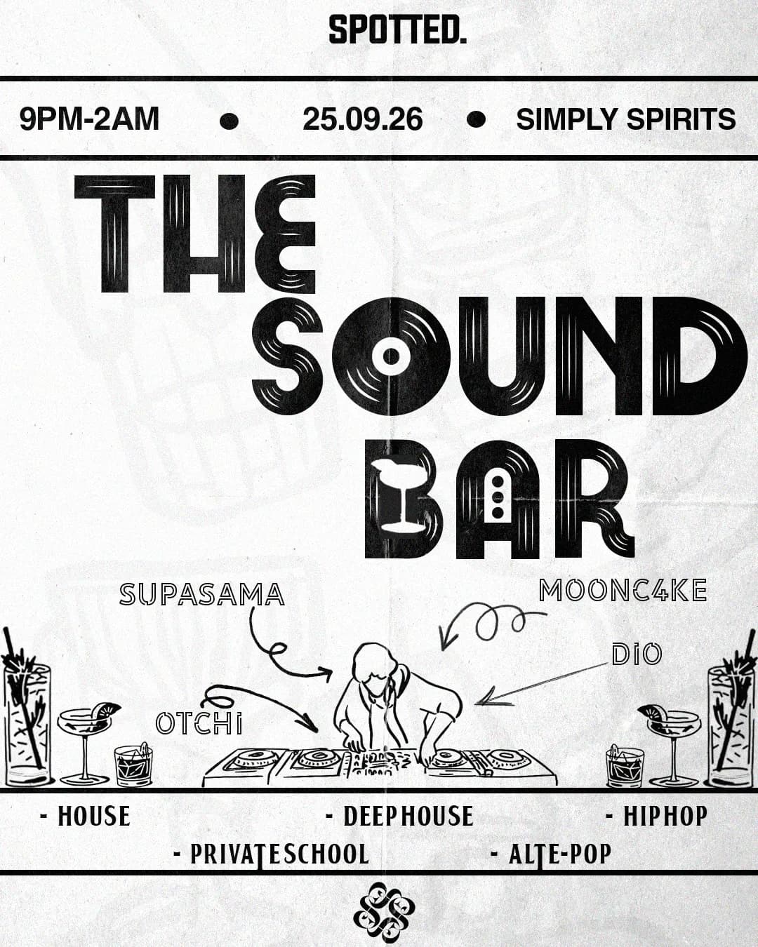 Spotted Presents: The Sound Bar @ Simply Spirits