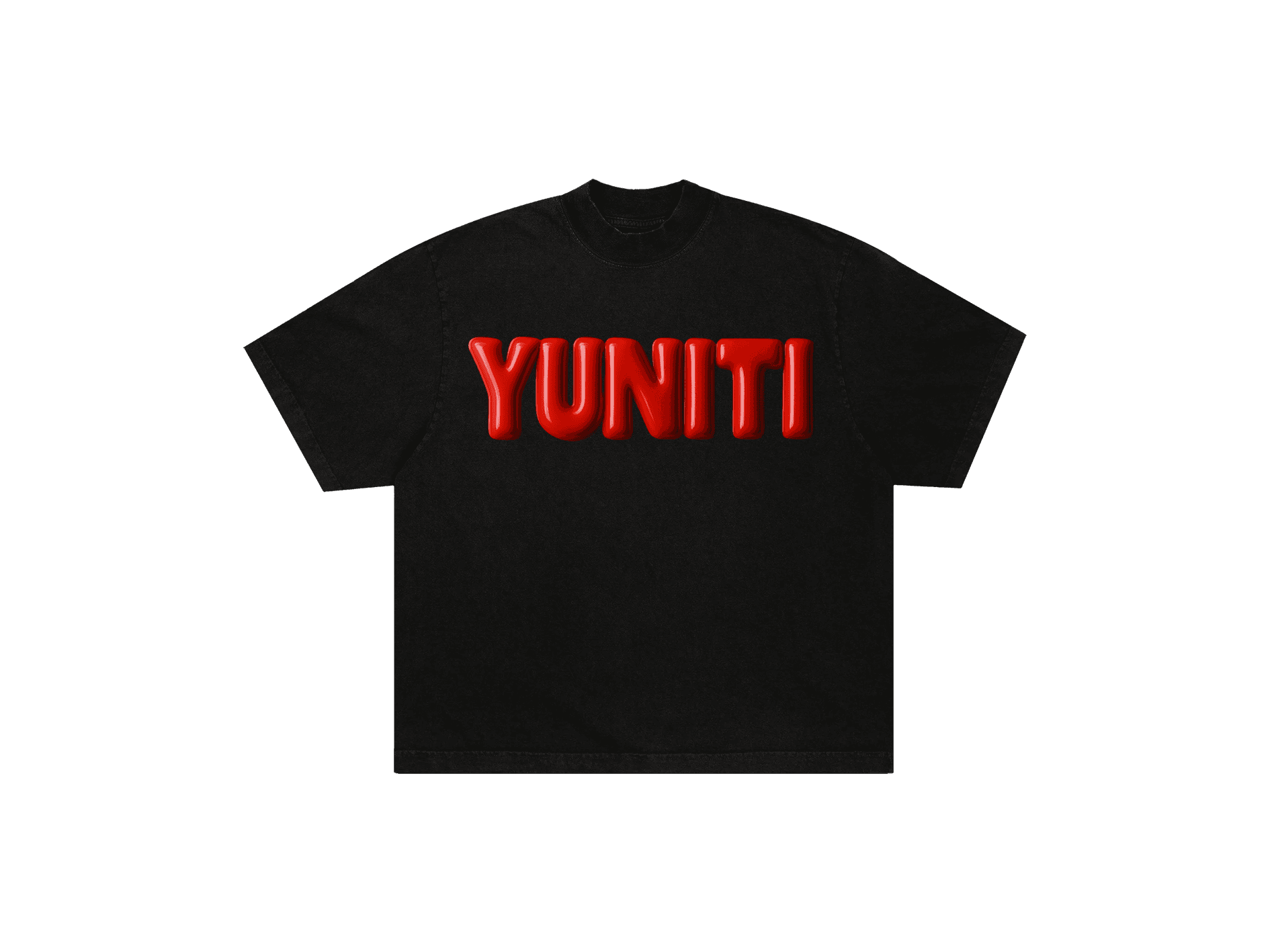 "RED  BUBBLE TEE"