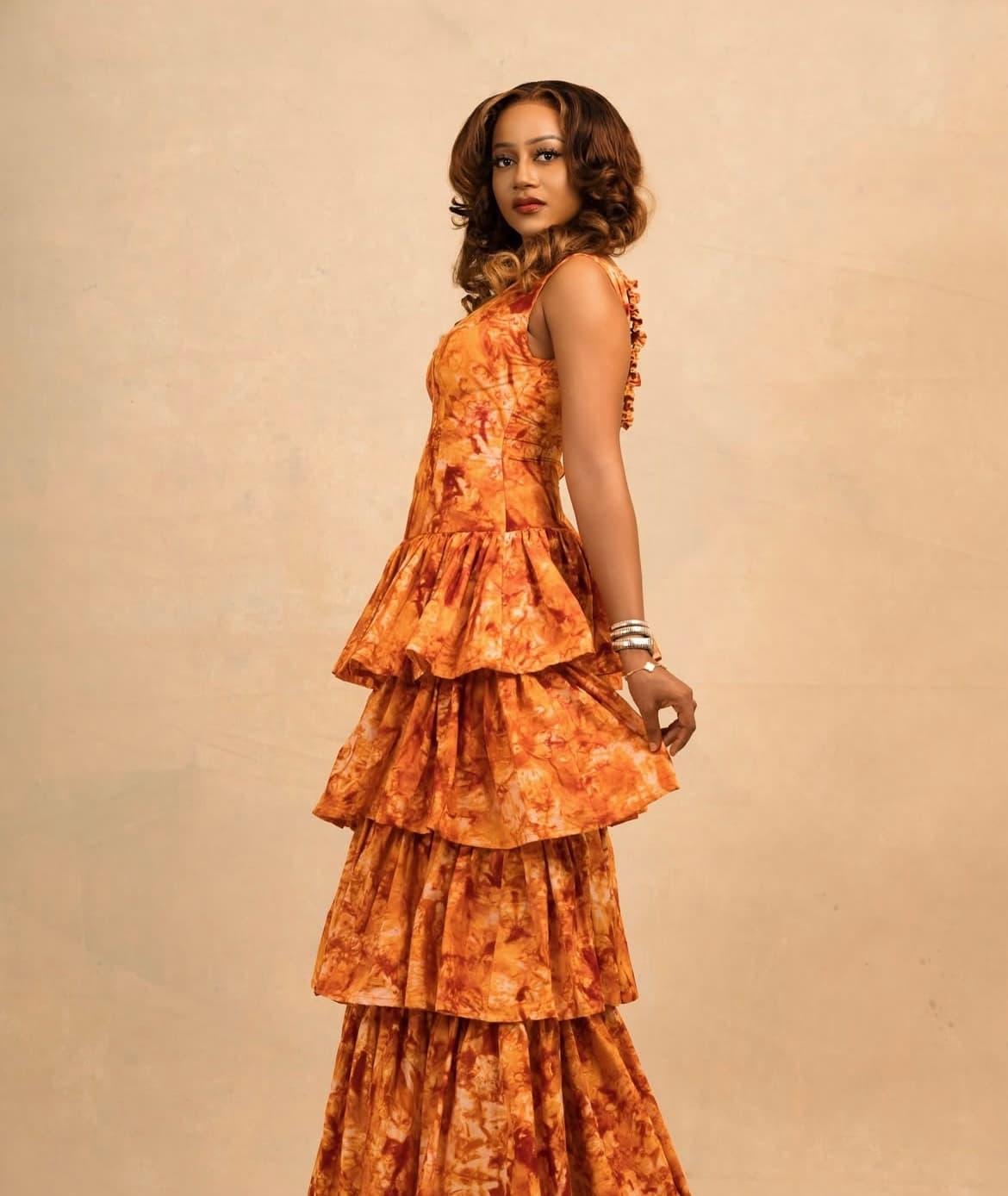 Printed Ankara Dress (Size 10)