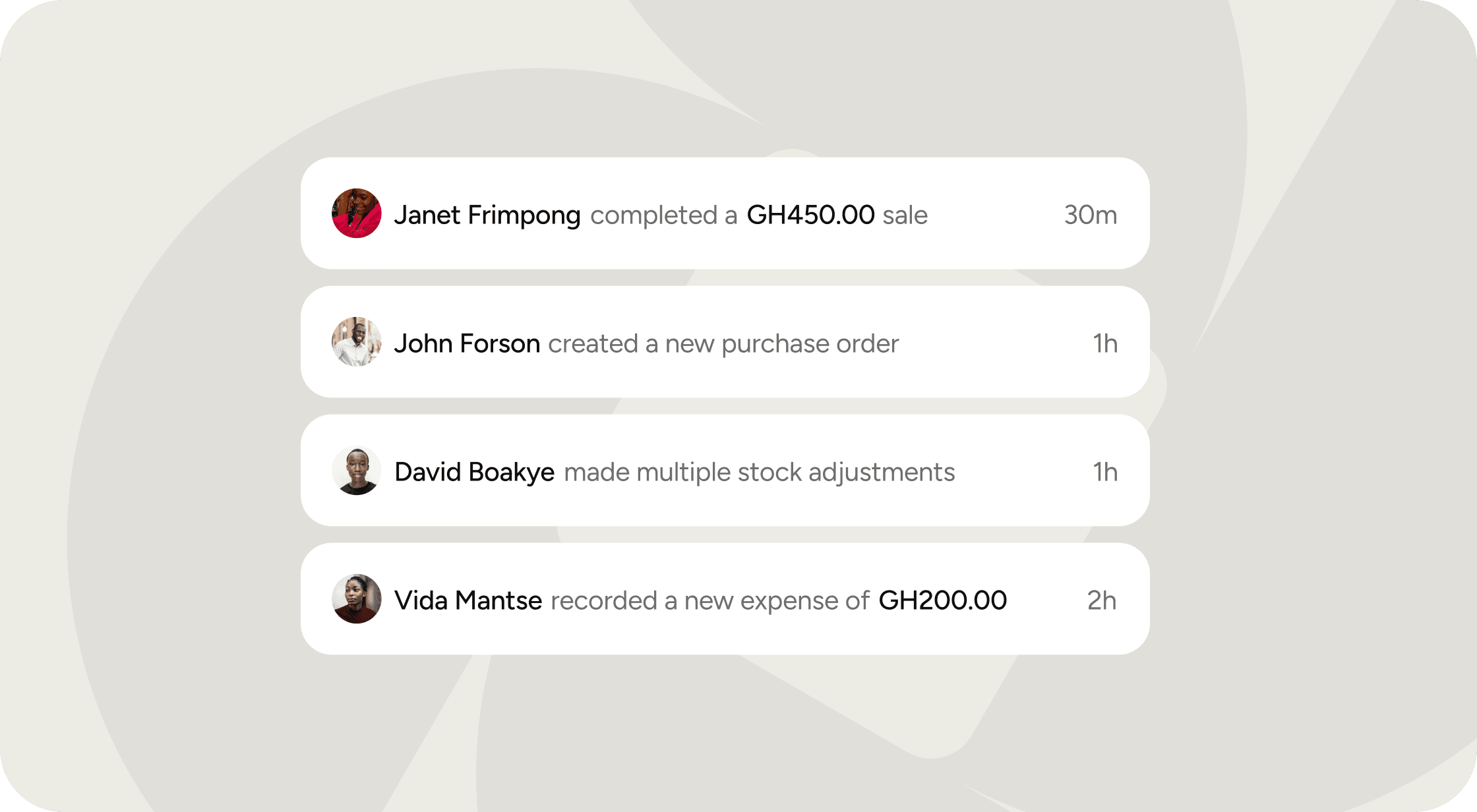 Easily track who did what